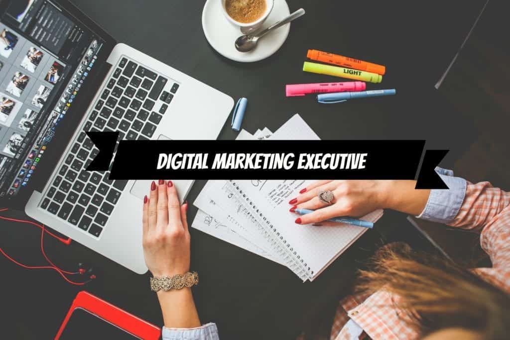 Image shows that Digital Marketing Executive