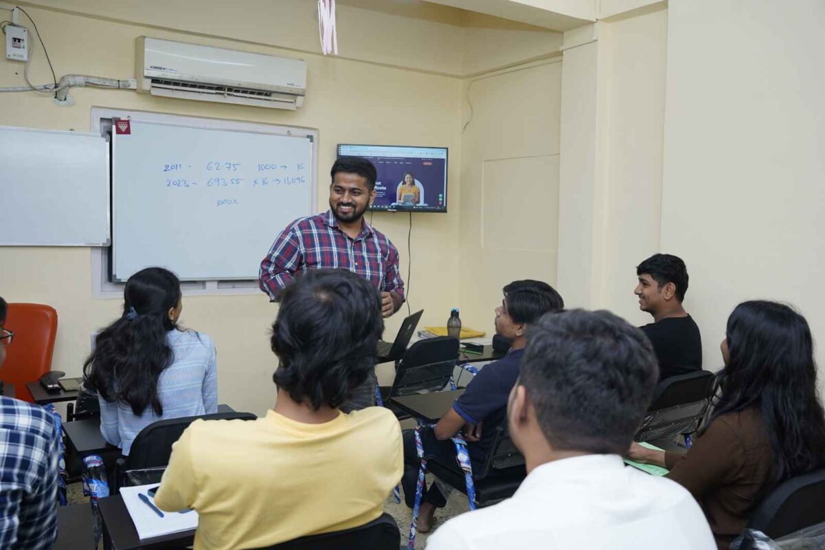 Image shows that sir teaches all students